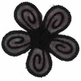 Thermocollant fleur noire - 408