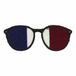 Thermocollant lunettes bleu/blanc/bordeaux - 408