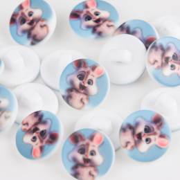 Bouton enfant lapin - 408