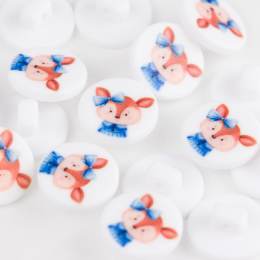 Bouton enfant madame renard - 408
