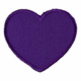 Thermocollant coeur violet 5x4cm - 408