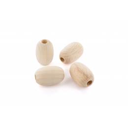 Perle olive bois brut naturel - 408