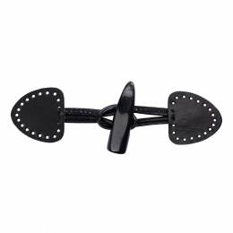 Brandebourg noir imitation corne - 408