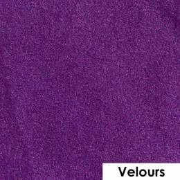 Flock effet velours violet - 408