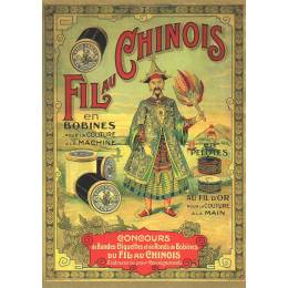 Affiche Fil au Chinois vintage - mod&egrave;le n.1 - 464