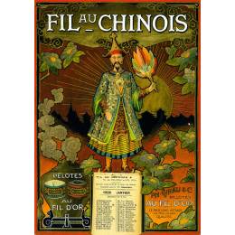 Affiche Fil au Chinois vintage - mod&egrave;le n.2 - 464
