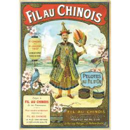 Affiche Fil au Chinois vintage - mod&egrave;le n.3 - 464