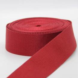 Sangle douce 40 mm polyester bordeaux - 465