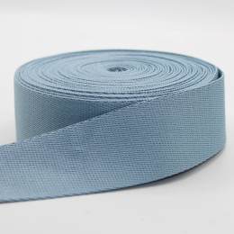 Sangle douce 40 mm polyester bleu gris - 465