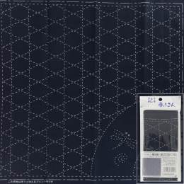 Coupon tissu sashiko navy - 468