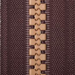 Zipper bicolore marron/beige 20cm x2 - 468
