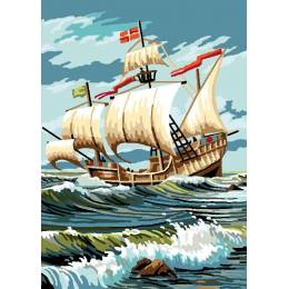 Canevas antique Luc 32/50 - le caravelle - 47