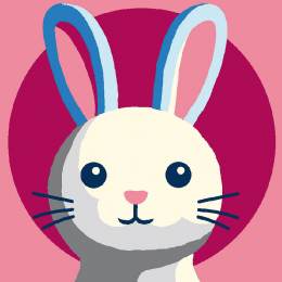 Kit soudan blanc lapin laine acrylique - 47