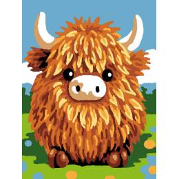 Kit Canevas Luc blanc 20/25cm - highland - 47