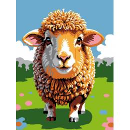 Kit Canevas Luc blanc 20/25cm - mouton - 47