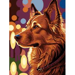 Kit canevas blanc berger allemand - 47