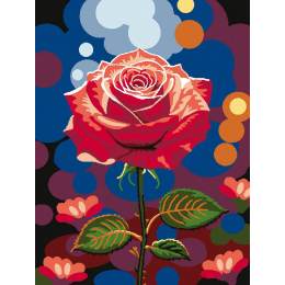 Kit canevas blanc rose - 47