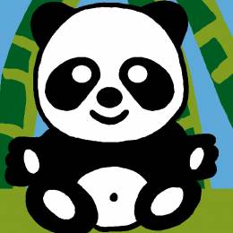 Kit canevas soudan enfant Panda - 47