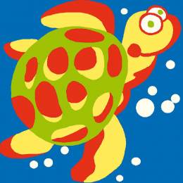 Kit canevas soudan enfant tortue - 47