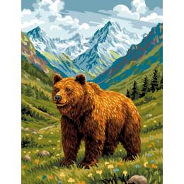 Canevas Luc antique 50/65 - ours des pyr&eacute;n&eacute;es - 47
