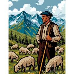 Canevas Luc antique 50/65 - le berger - 47