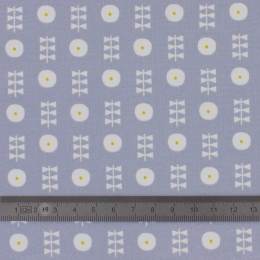 Tissu Dashwood coton bloom bleu gris 110cm-metre - 476