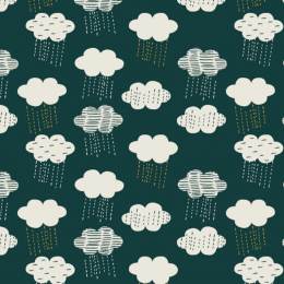 Tissu Dashwood midnight garden impression lurex - 476