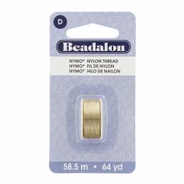 Fil pour perle nymo beadalon 0,30 sable 58,5m - 481