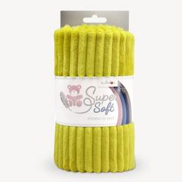 Tissu peluche Kullaloo cotelé 5 mm moutard - 486