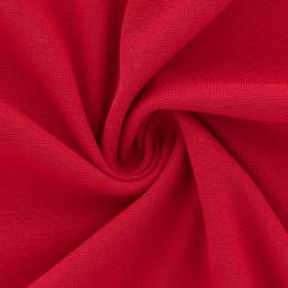 Tissu jersey épais - bord côte rouge - 489