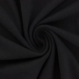 Tissu jersey épais - bord côte noir - 489