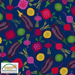 Tissu Stof Fabrics My veggie kitchen - 489
