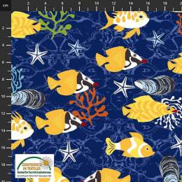 Tissu Stof Fabrics Ocean jewels - 489