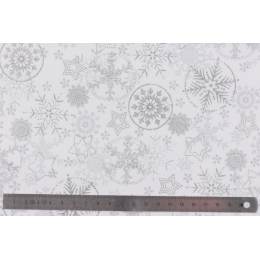 Tissu Stof Fabrics Frosty Snowflake - 489