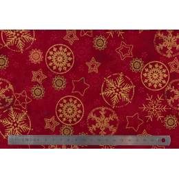 Tissu Stof Fabrics Frosty Snowflake - 489