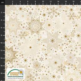 Tissu Stof Fabrics Noël Star Sprinkle - 489