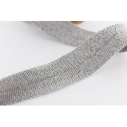 Bande jersey prépliée Edge 3,2 cm gris clair - 495