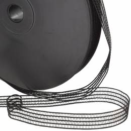 Élastique fronceur 13mm noir - 53
