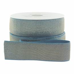 Élastique lurex bleu doré 40 mm - 53