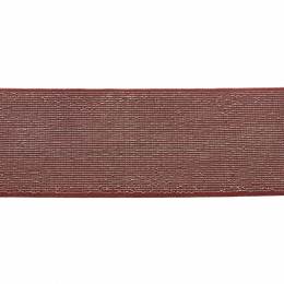 Élastique lurex brique argent 40 mm - 53