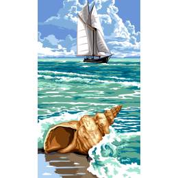Canevas du large au coquillage - 55