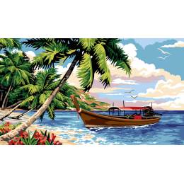 Canevas le lagon - 55