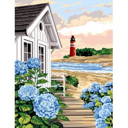 Canevas 45 x 65 cm - la cabane du phare - 55