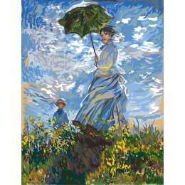 Canevas 60/80 -  La femme à l'ombrelle(Monet) - 55