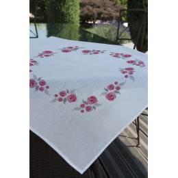 Serviette 46/46 coton blanc sans dentelle - 55