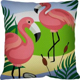 Kit coussin - Flamants roses - 55