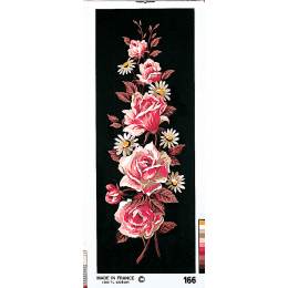 Canevas 25/60 -planche de 2- Roses roses - 55