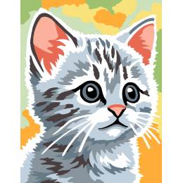 Kit canevas pénélope -chat gris - 55