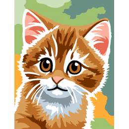 Kit canevas pénélope -chat roux - 55