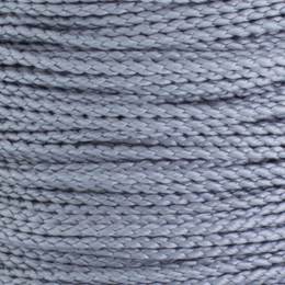 Cordon rayonne 1mm argent - 56